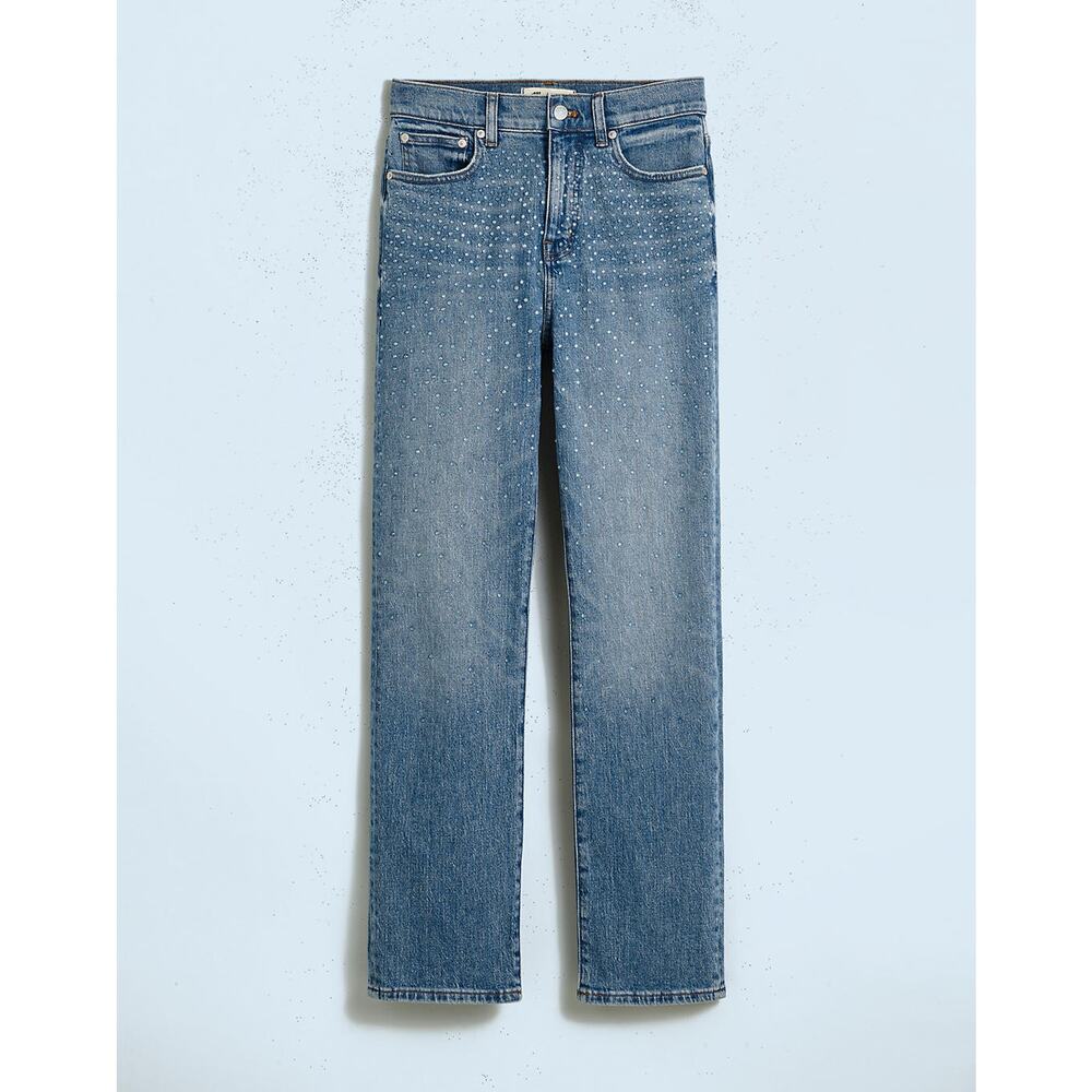 Madewell Blue 'Drop The Rhinestone' 90s Straight Denim Jeans Size 27